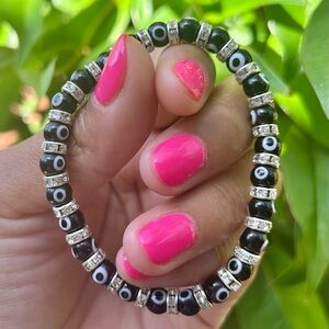 🧿🖤 Black Evil Eye Bracelet
